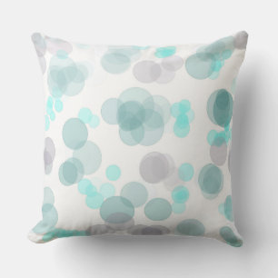Coussin Un monde de points bleus poke