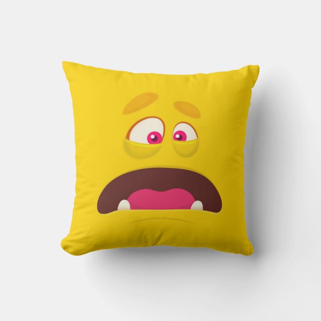 Coussin Un monstre ridicule et drôle pour les enfants - ja (Recto)