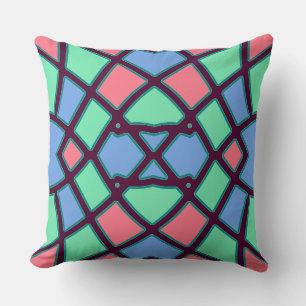 Coussin Un motif d'impression de tissu multicolore moderne