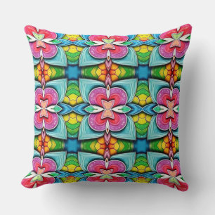 Coussin Un motif d'impression multicolore moderne sur tout