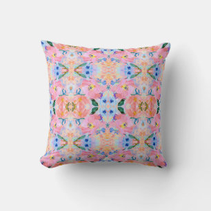 Coussin Un motif transparent avec des pastels colorés