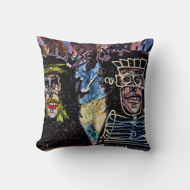 Coussin Un mur de graffitis à New York (Recto)
