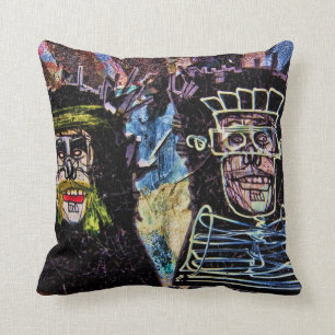 Coussin Un mur de graffitis à New York