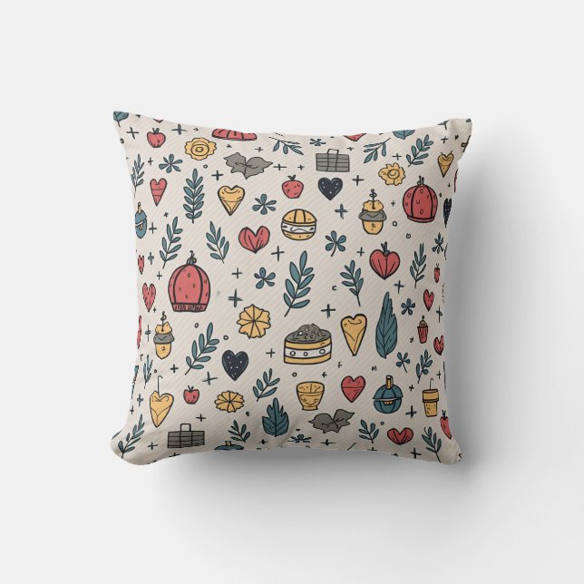 Coussin un murmure de pétales (Recto)