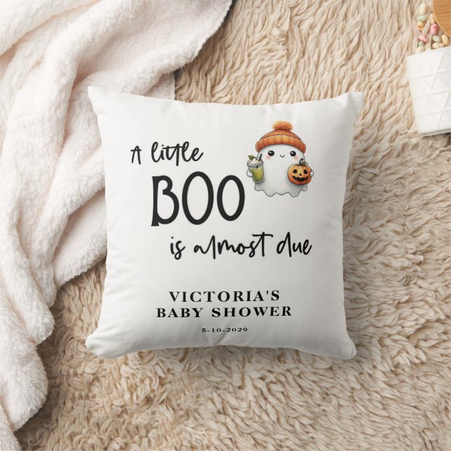 Coussin Un petit Boo presque Baby shower (Couverture)