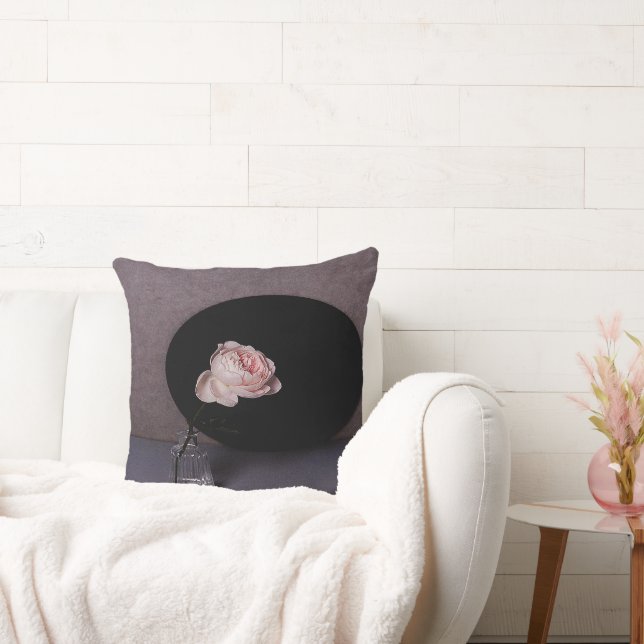 Coussin Un rose en pleine floraison (Canapé)