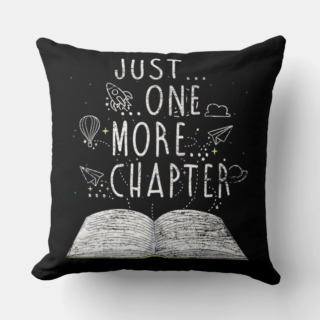 Coussin un seul chapitre de plus lisant des livres (Recto)