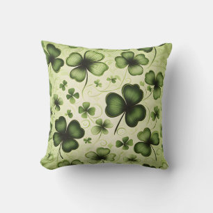 Coussin Un Shamrock et un Clocher Motif