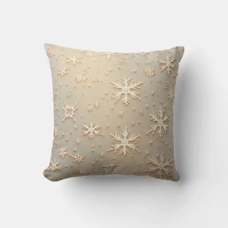 Coussin Un simple motif à flocon de neige avec une sensati