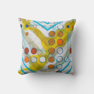 Coussin un tableau abstrait