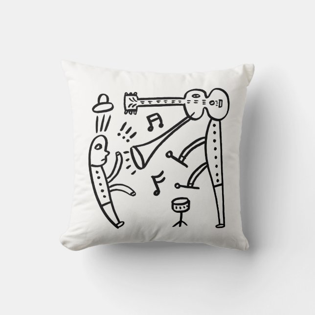 Coussin Une bande d'homme (Recto)