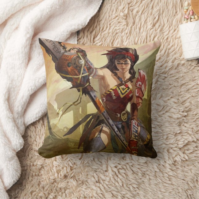 Coussin Une crise infinie Illustration d'une Femme Merveil (Couverture)