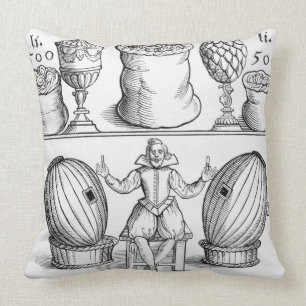 Coussin Une déclaration fixant la date du prochain dessin