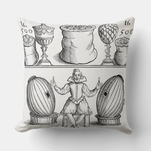 Coussin Une déclaration fixant la date du prochain dessin (Recto)