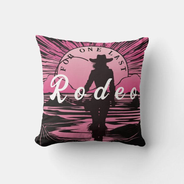 Coussin Une Dernière licence de rodéo (Recto)