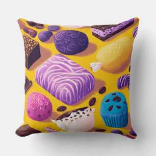 Coussin Une douce dispersion de friandises