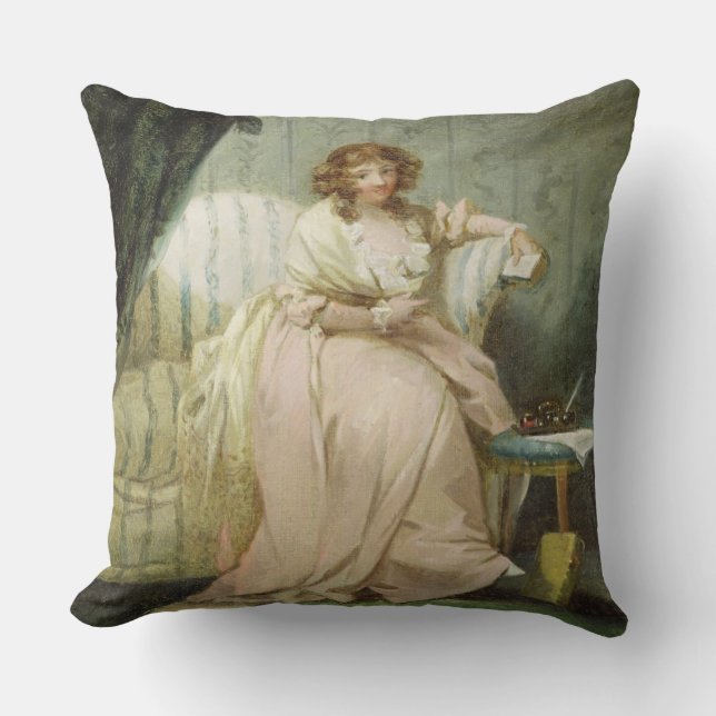 Coussin Une femme a appelé Anne, l'épouse de l'artiste, (Recto)