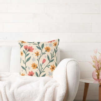 Coussin une fleur florissante