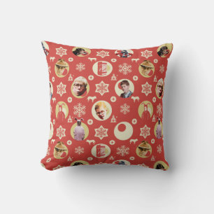 Coussin Une histoire de Noël Rétro Snowflake Motif