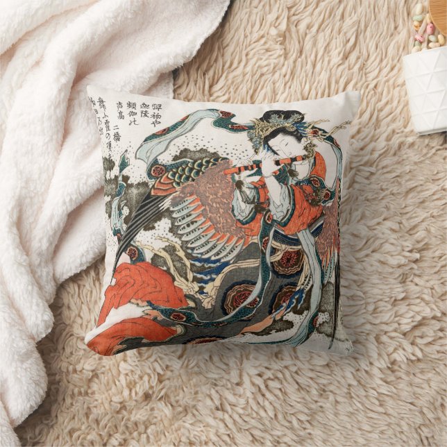 Coussin Une Japonaise Jouant De La Flûte (Couverture)