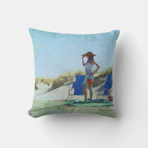Coussin Une journée à l'oreiller de plage