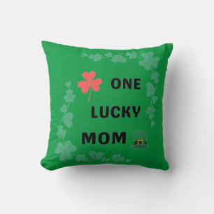 Coussin Une mère chanceuse irish T-Shirt