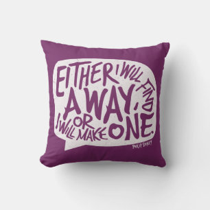 Coussin Une méthode de typographie Citation motivationnell