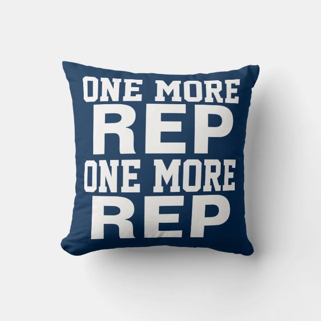 Coussin Une plus de motivation de séance d'entraînement de (Recto)