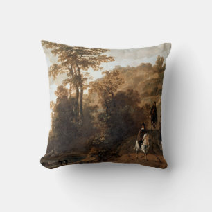 Coussin Une promenade en soirée près d'une rivière Aelbert