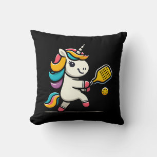 Coussin Unicorn Jouer Pickleball Joueur Lover Enfants Femm