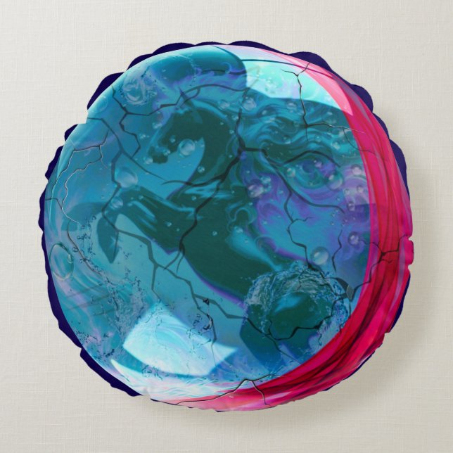 Coussin Unicorne bulle (Devant)