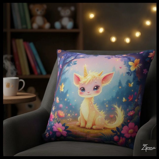 Coussin Unicorne de forêt enchantée (Créateur téléchargé)