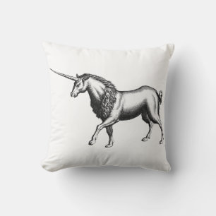 Coussin Unicorne vintage