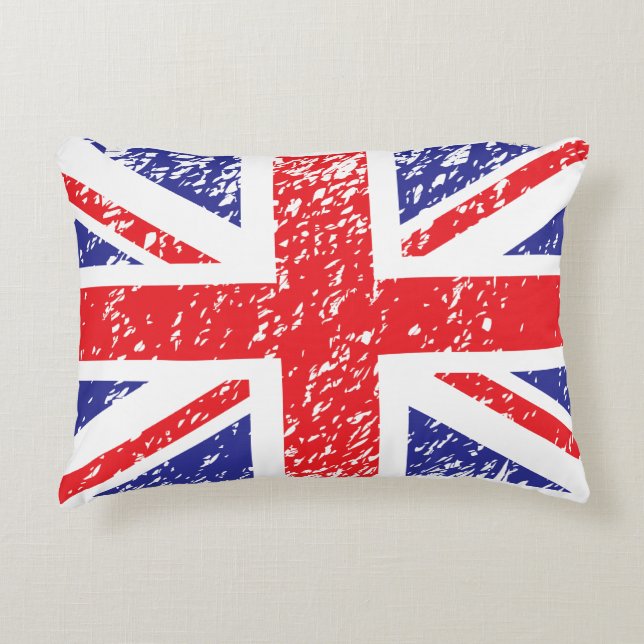 Coussin Union Jack / Décor d'hiver (Devant)