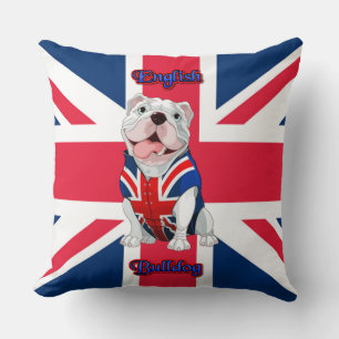 Coussin Union Jack English Bulldog