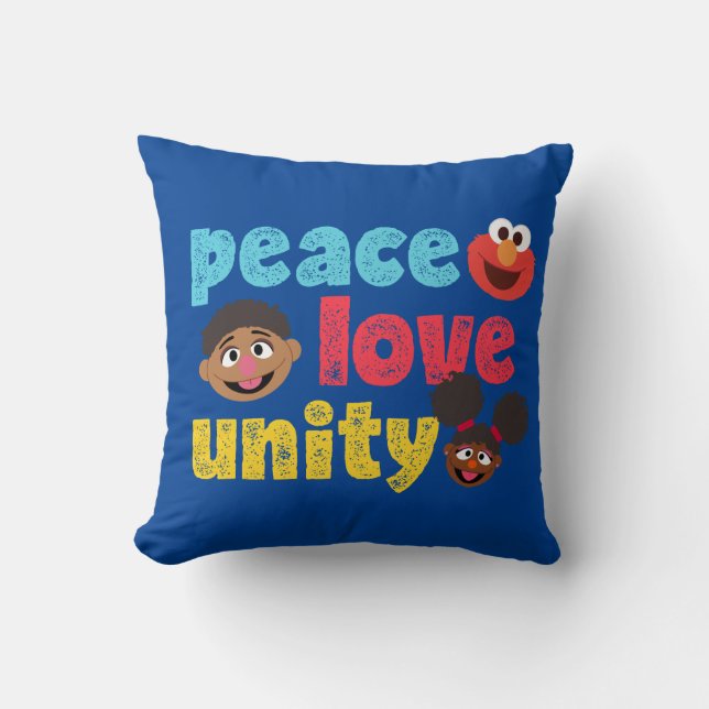 Coussin Unité de l'amour pour la paix (Recto)
