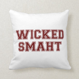 Coussin Université futée mauvaise Boston (de Smaht)