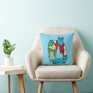 Coussin Université Monsters   Mike & Sulley Holiday Cheer
