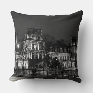 Coussin Urbain, moderne photo de vie nocturne parisienne