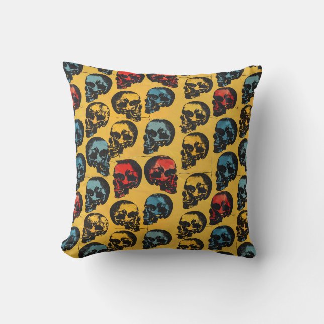 Coussin Urban Art Skull Pillow Design, Cojín B46 (Recto)