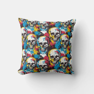 Coussin Urban Art Skull Pillow Design, Cojín B53