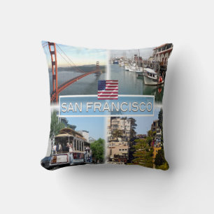 Coussin US San Francisco - Golden Gate Bridge - Téléphériq