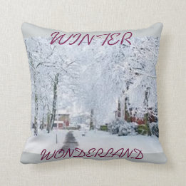 COUSSIN VACANCES NOËL HIVER WONDERLAND JETER PILLOW