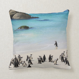Coussin Vacances pour des pingouins