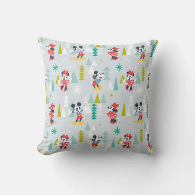 Coussin Vacances pour tous | Mickey & Minnie Christmas (Recto)