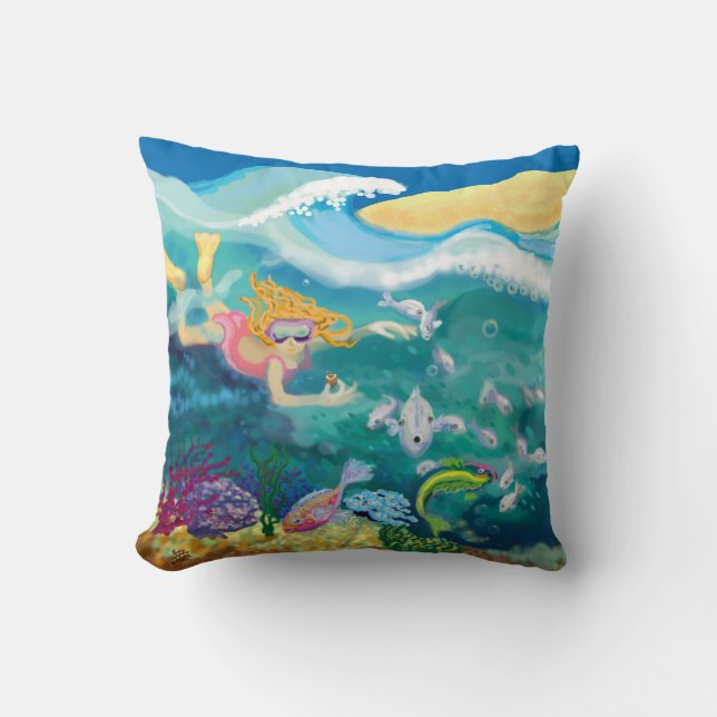 Coussin vacances tropicales (Recto)