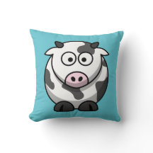 Vache à bande dessinée sur l'Aqua