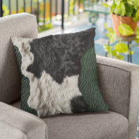 Vache en cuir vert Faux tachée fourrure cachée