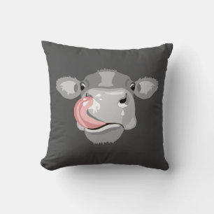 Coussin Vache lécher le nez