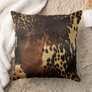 Coussin Vache noire Brown d'or du sud-ouest